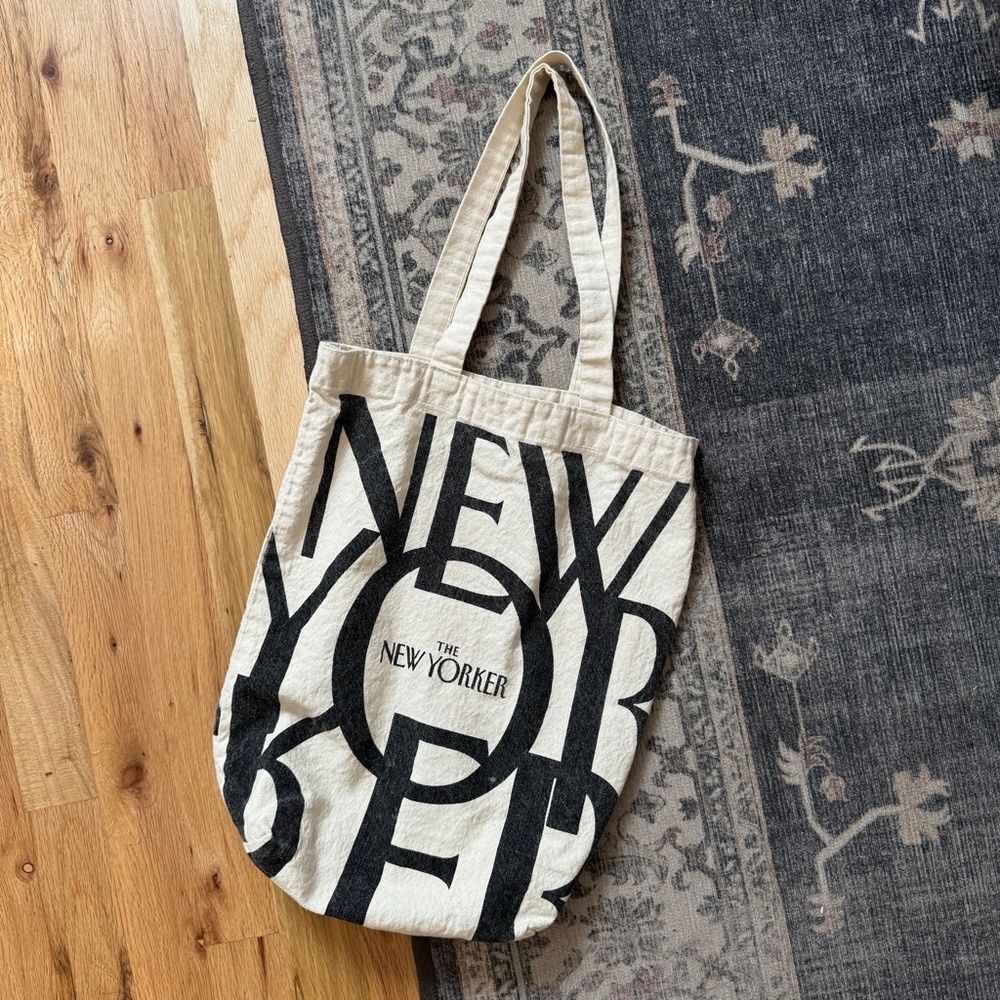 The New Yorker Graphic Canvas Tote Bag